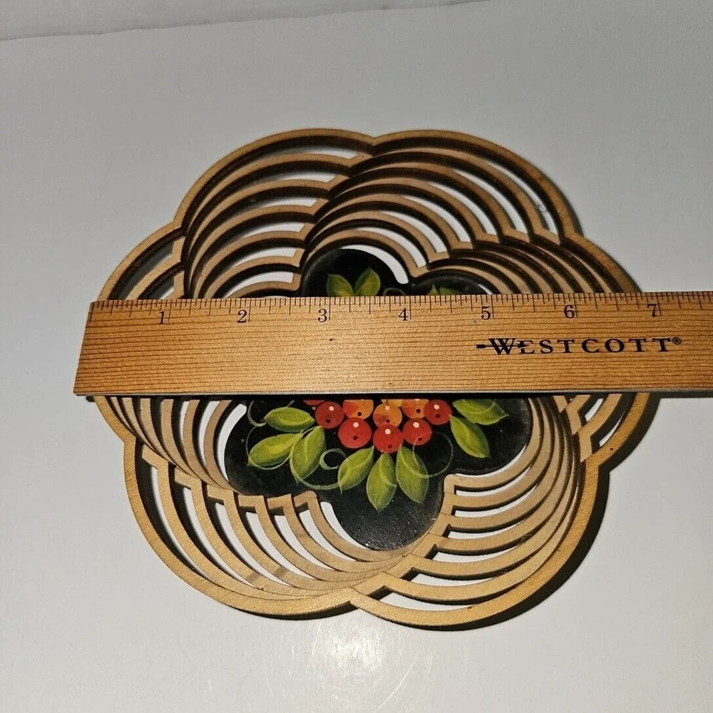 Vintage Decorative Hand Carved Wood Bowl - Mid Century Modern Home‎ Decor Accent